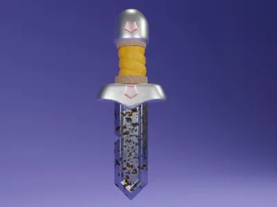 Low poly sword Free 3D model purchase