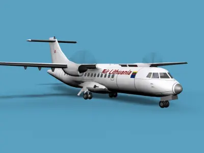 ATR  ATR-42-500 Air Lithuania 3D model