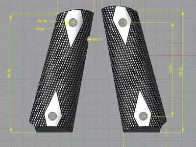 1911 original grips 3D print model