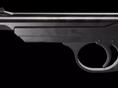 Walther Olympia Pistol 22 LR Low-poly 3D model
