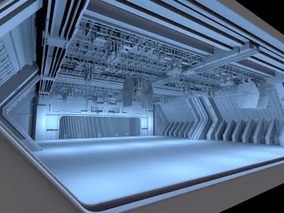 Star Wars Destroyer Hangar Free 3D model