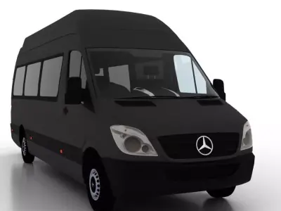 Mercedes Benz Sprinter L3H3 2009 Passenger UK 3D model