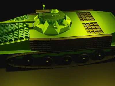 Low Poly Military Vechile Low-poly 3D model