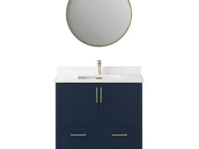 OVE Lorenzo 36 Midnight Blue Vanity 3D model