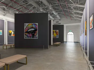 Art Gallery 3D model 5