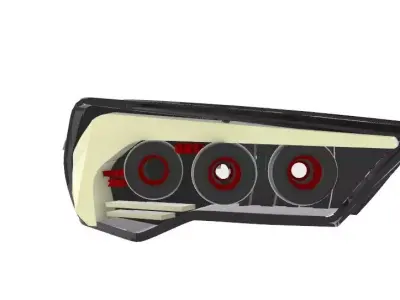 Altezza TRD Leds angel eye Low-poly 3D model