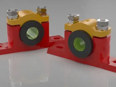 Pillow Block Bearing 3D print model