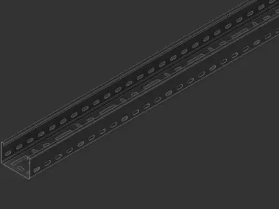 Cable Tray 75mm x 3000mm  TYPE2 3D model