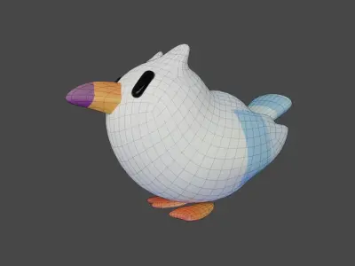 Bird Game Model 13 Low-poly 3D model