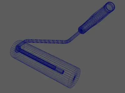 Roller paint Low-poly 3D model