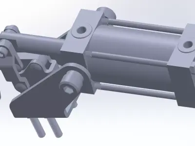 GPP-1202-U hydraulic cylinder Free 3D model