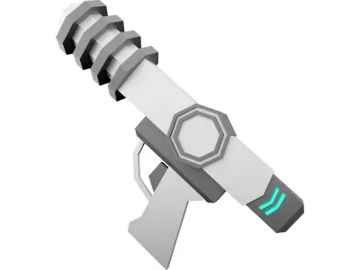 3d  Sci - Fi shotguns for shooting in space icon 3D model
