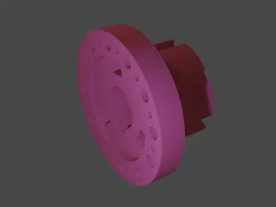 Coupling gear wheel 3D model