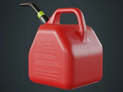 Fuel Can 5A Low-poly 3D model