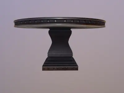  Round Table  Free low-poly 3D model