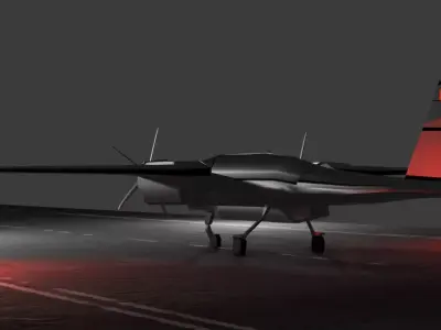 - Bayraktar Akinci 3D Model Oyun Icin Hazir Low-poly 3D model
