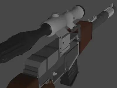 3D model of weapon 3D model