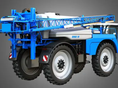 Dino3 Self-Propelled Sprayer - Open and Closed Arms 3D model