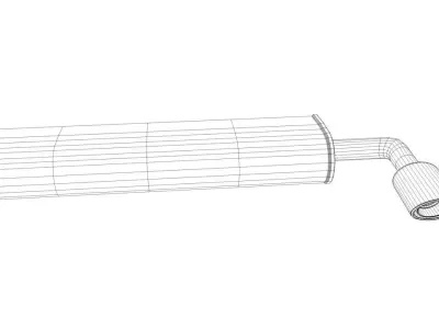 Muffler Sport Free 3D model
