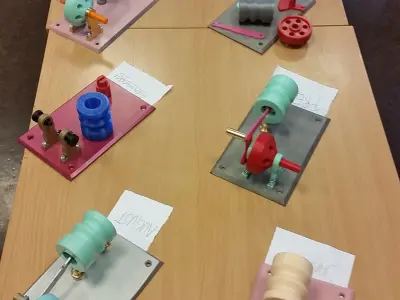 Training model 3D print - assembly and threads 3D print model