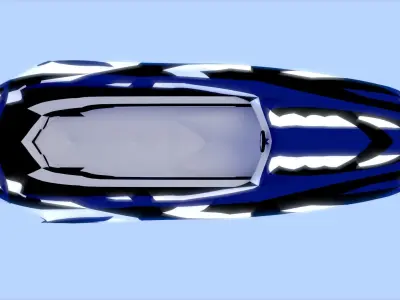 Low-Poly Speed Boat Low-poly 3D model