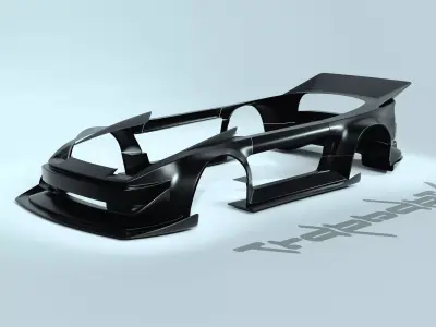 180sx  Or S13 Hatch Widebody Kit 3D model