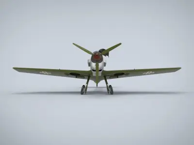 Messerschmitt Bf 109 3D model 9