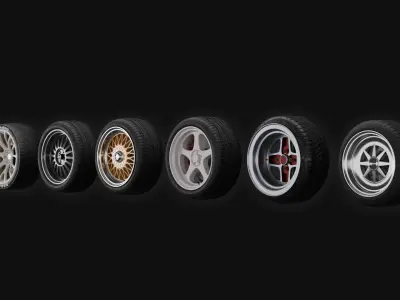 Car Wheels Pack  3D model