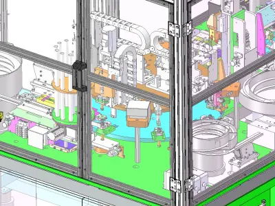 UV dispensing and CCD detection all-in-one machine 3D model