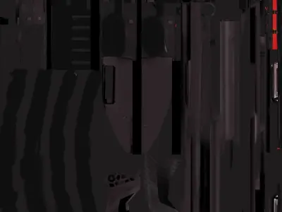 Low Poly Escort Folding Stock Pump-Action Shotgun Low-poly 3D model