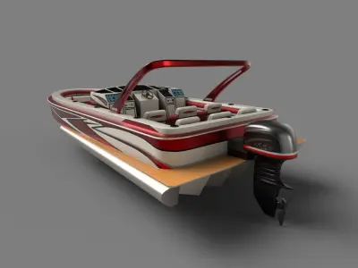Performance Pontoon 3D model
