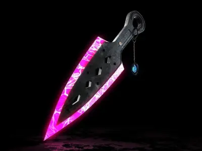 Wraith Dagger  Low-poly 3D model