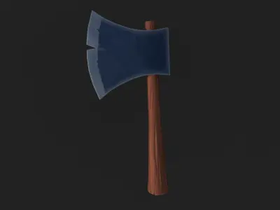 Stylised Ax Low-poly 3D model