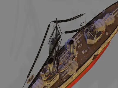 HMS Colossus 3D model