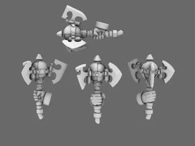 SO Blue Lads Elf Looted Axe Mauls RIGHT 3D print model