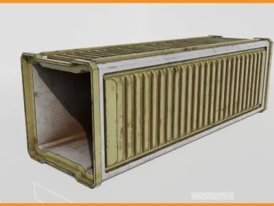 Military Environment 3D Model Pack Low-poly 3D model