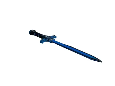 Futuristic Energy Sword Blue 3D model