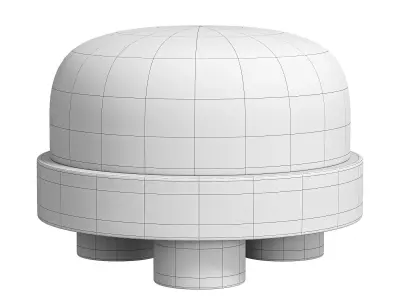 Minimalist Ottoman 3D model