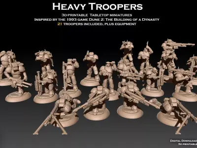 Dune 2 Heavy Troopers 3D print model
