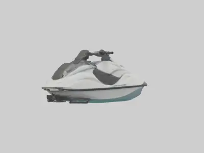 Jet Ski model Low-poly 3D model