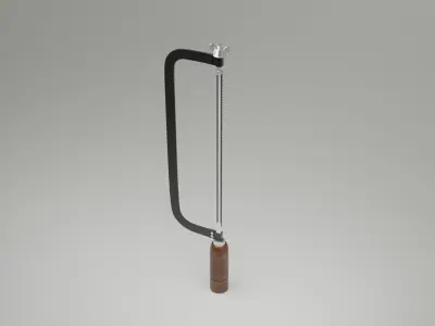 Adjustable Hacksaw Fame with handle  Free 3D model