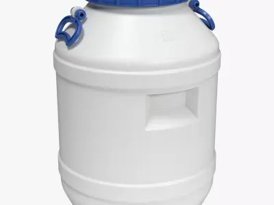 Plastic Barrel 3D model