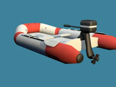 Motor Boat 3D model