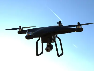 Quadcopter Drone 3D model shop