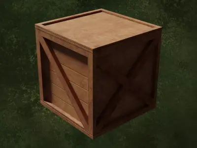 Wood Boxes Series Heavy Crates Cargo Lot1 Group2 3D model