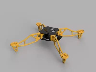 Ready to 3D Print Generative Drone - Same size as the F450 Frame Free 3D print model
