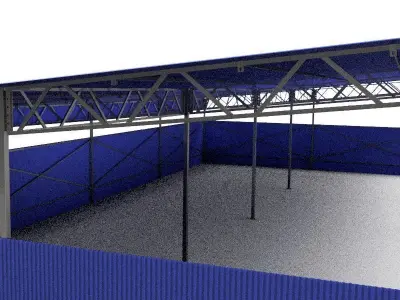 Industrial canopy 3D model