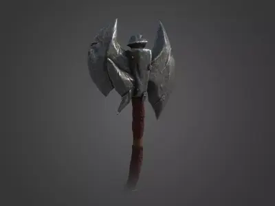 axe viking Low-poly 3D model