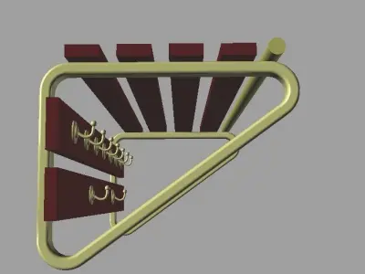 Model Clothes tree shoe 3D model