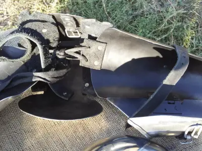 WG 7061 - Armour plate bracers - DXF Armor Pattern Low-poly 3D model